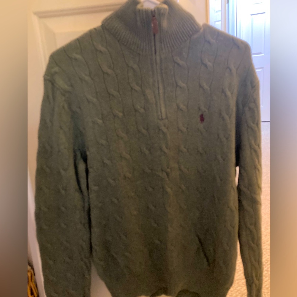 Men’s Adult Small Quarter Zip Sweater